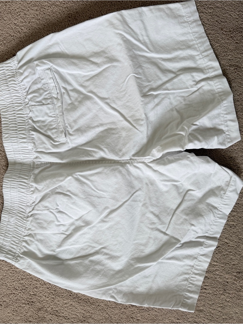 Calvin Klein white Chino Drawstring Shorts - Picture 3 of 6